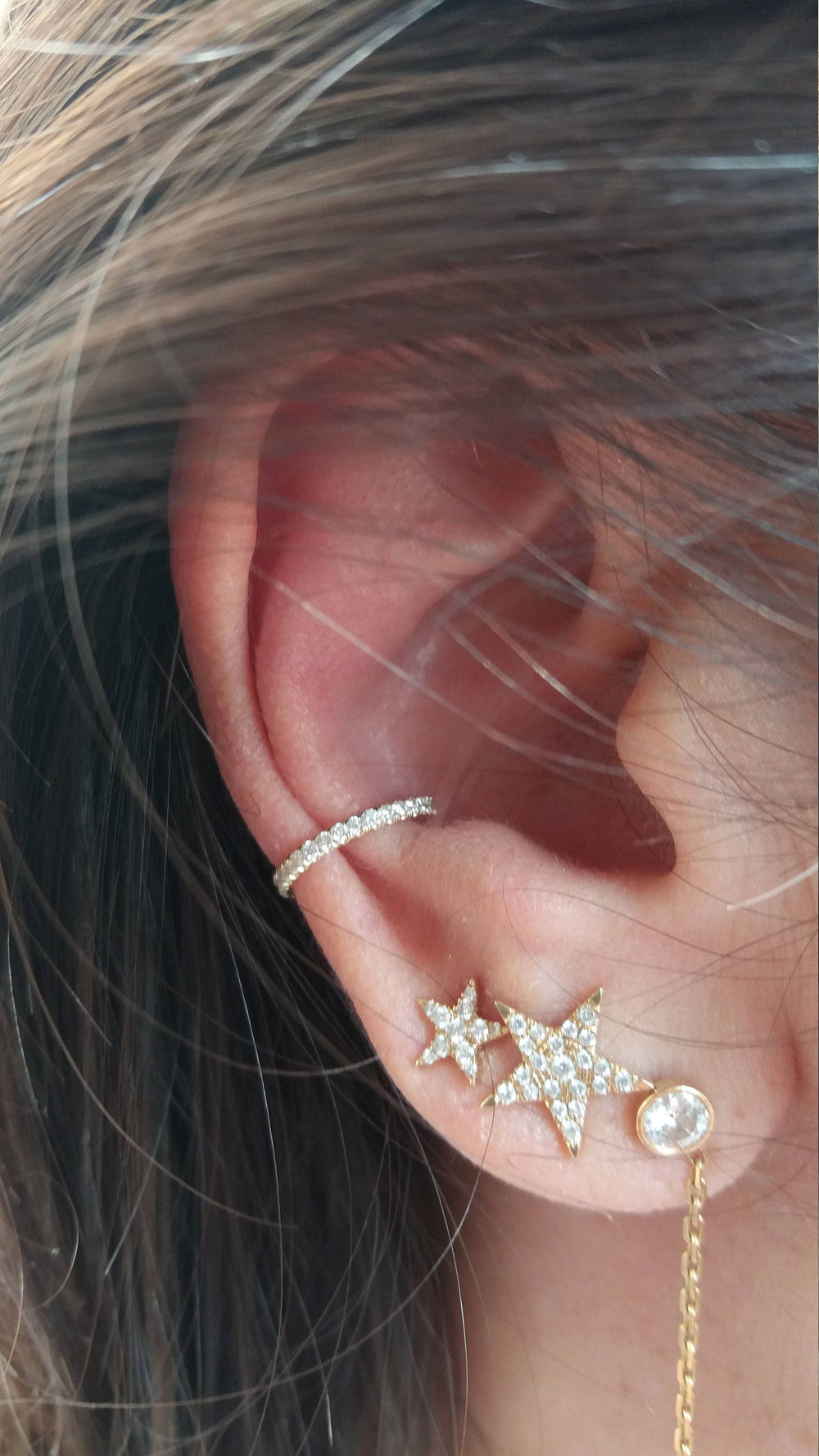 Diamods Ear Cuff Earring