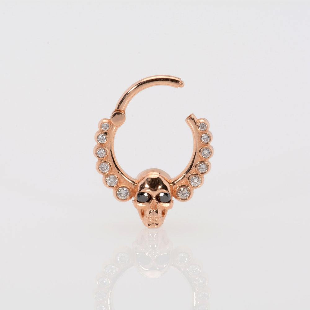 Skull Nose Piercing