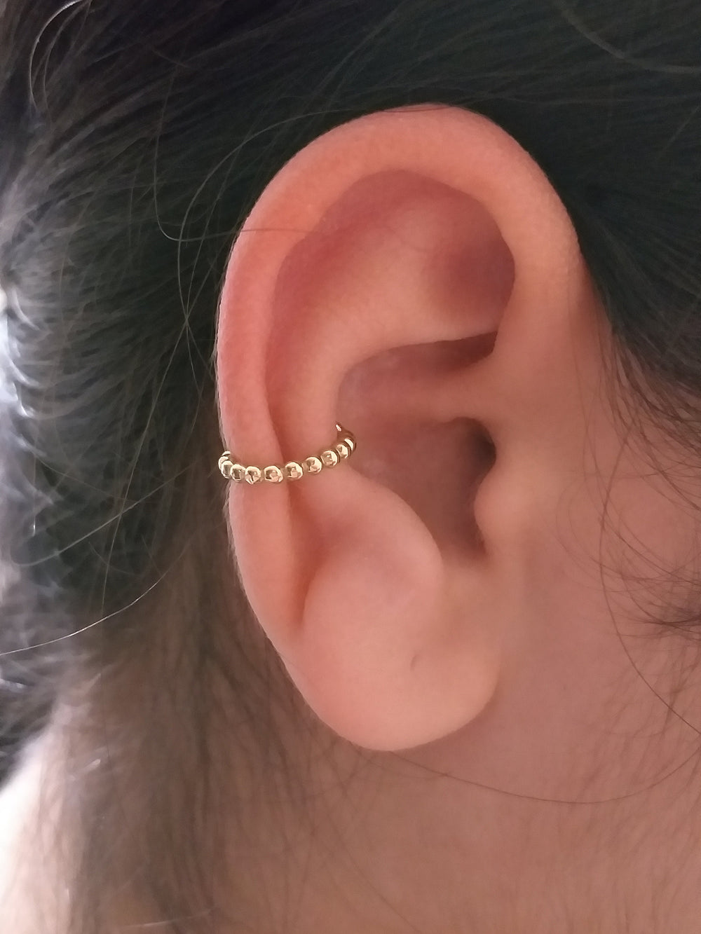 14k Gold Ear Cuff No Piercing