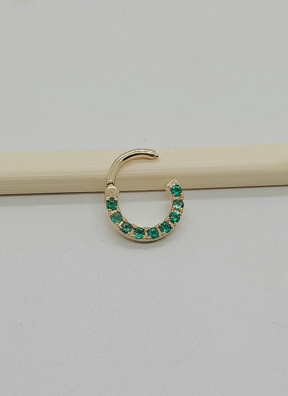 Emeralds Helix Piercing